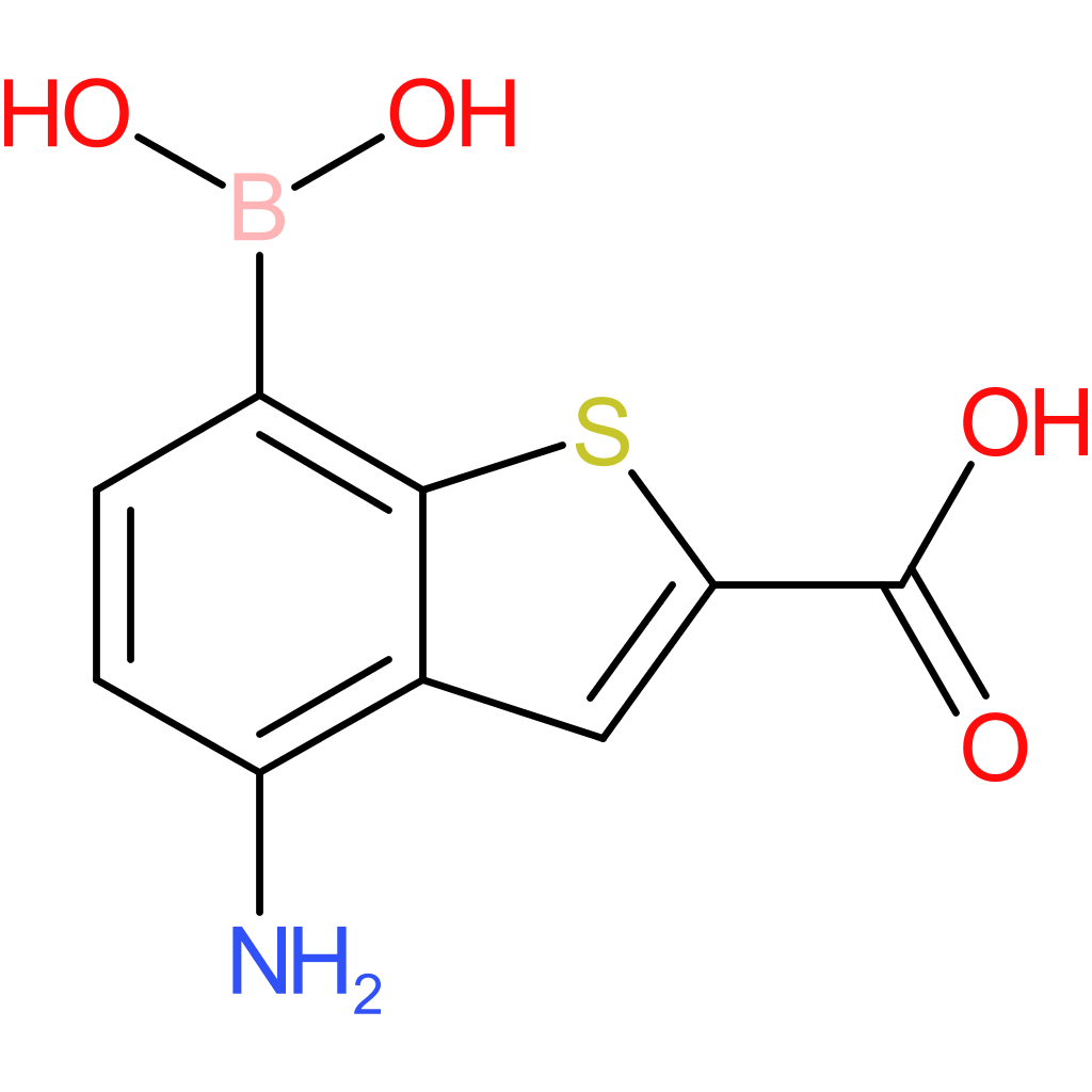 4-amino-2-carboxybenzothiophene-7-boronic acid