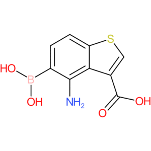 4-amino-3-carboxybenzothiophene-5-boronic acid