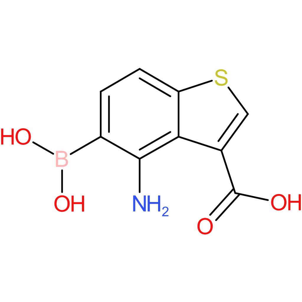 4-amino-3-carboxybenzothiophene-5-boronic acid