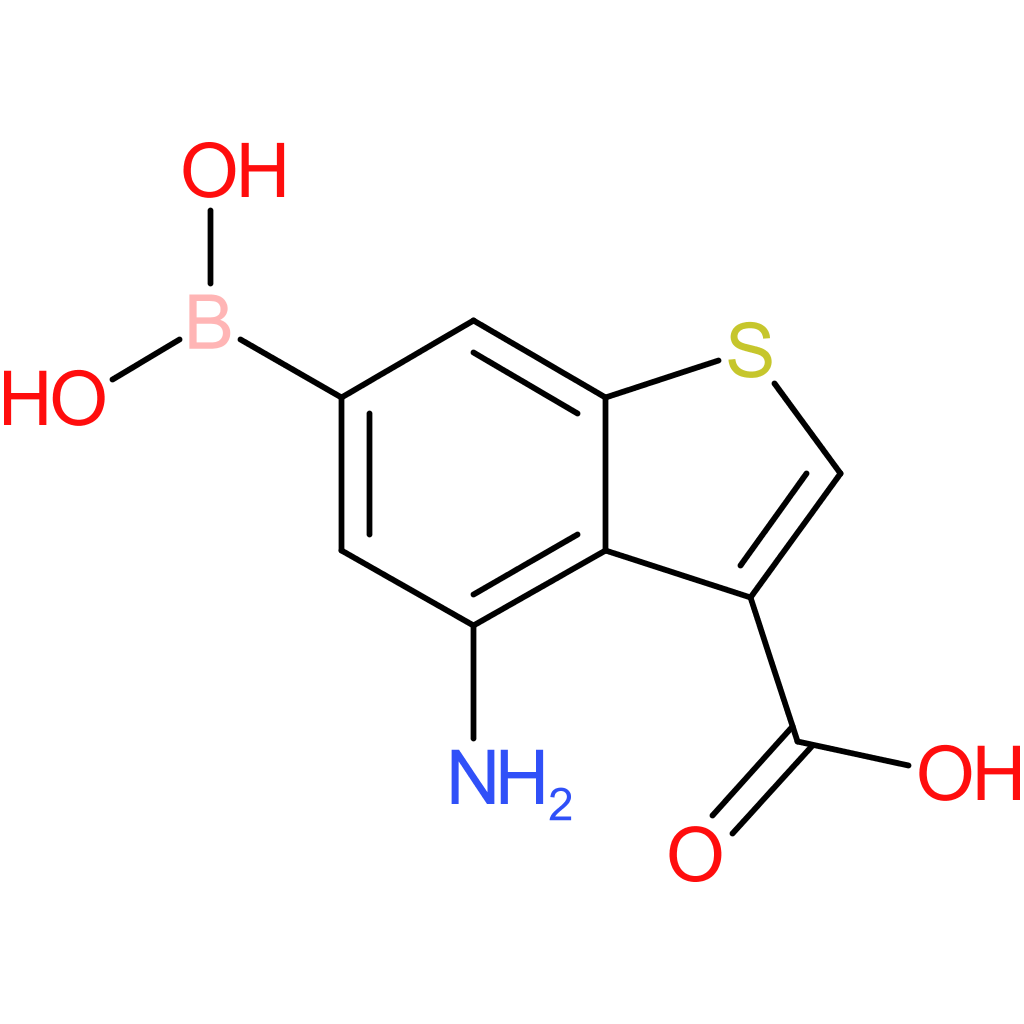 4-amino-3-carboxybenzothiophene-6-boronic acid