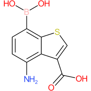 4-amino-3-carboxybenzothiophene-7-boronic acid