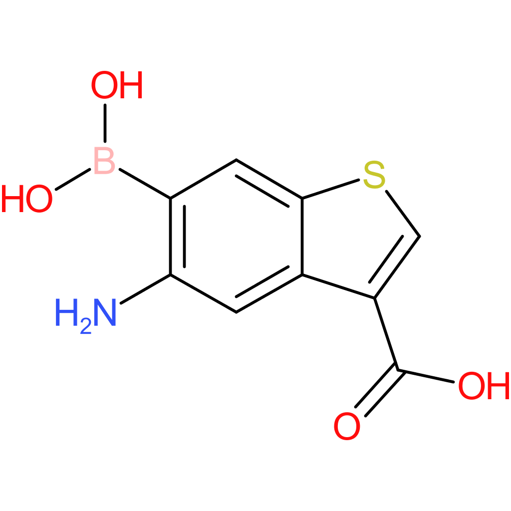 5-amino-3-carboxybenzothiophene-6-boronic acid