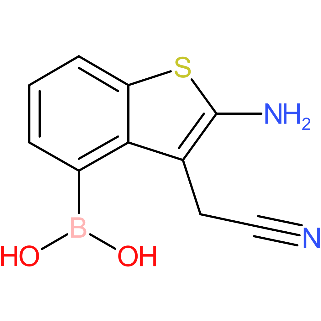 2-amino-4-boronobenzothiophene-3-acetonitrile