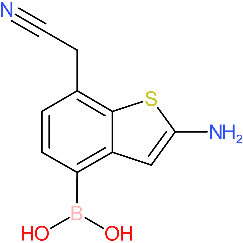 2-amino-4-boronobenzothiophene-7-acetonitrile