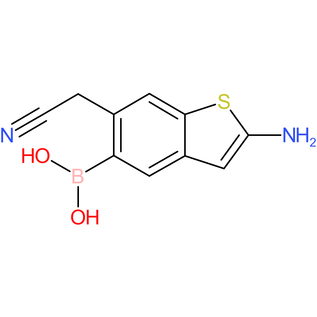 2-amino-5-boronobenzothiophene-6-acetonitrile