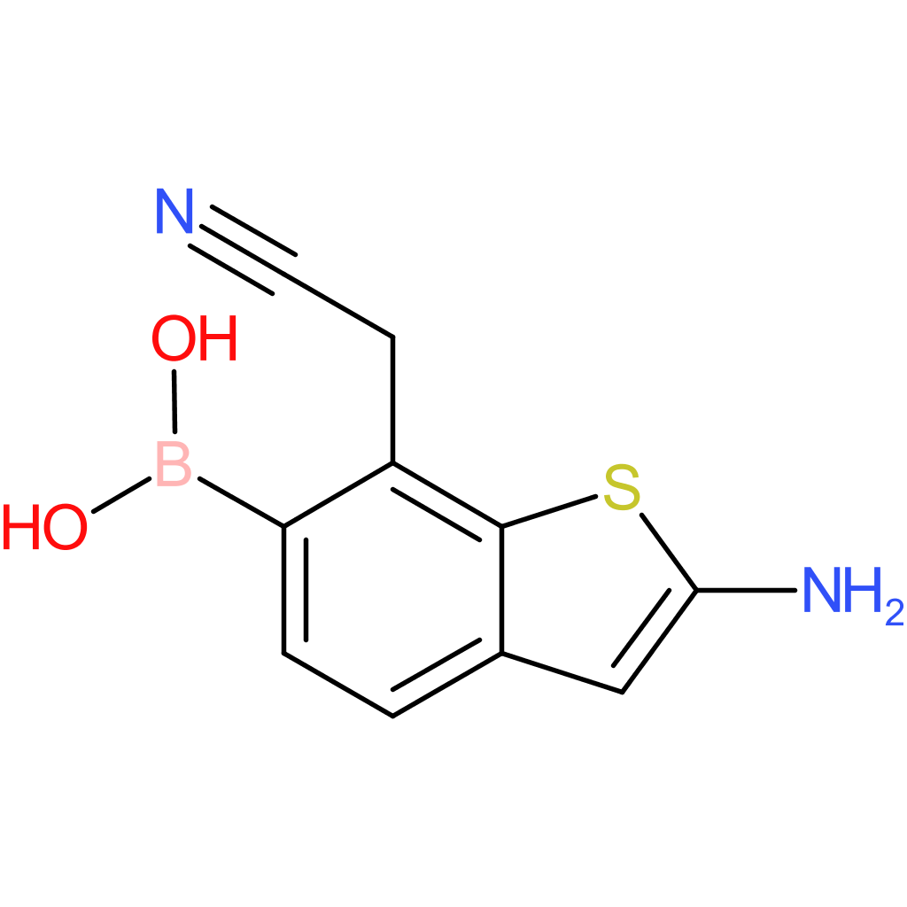 2-amino-6-boronobenzothiophene-7-acetonitrile