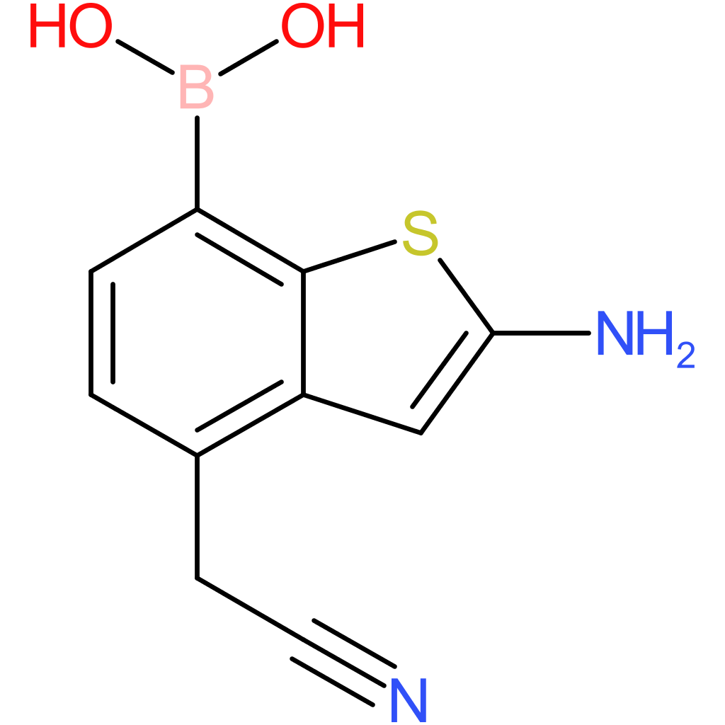 2-amino-7-boronobenzothiophene-4-acetonitrile