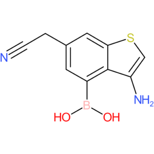 3-amino-4-boronobenzothiophene-6-acetonitrile