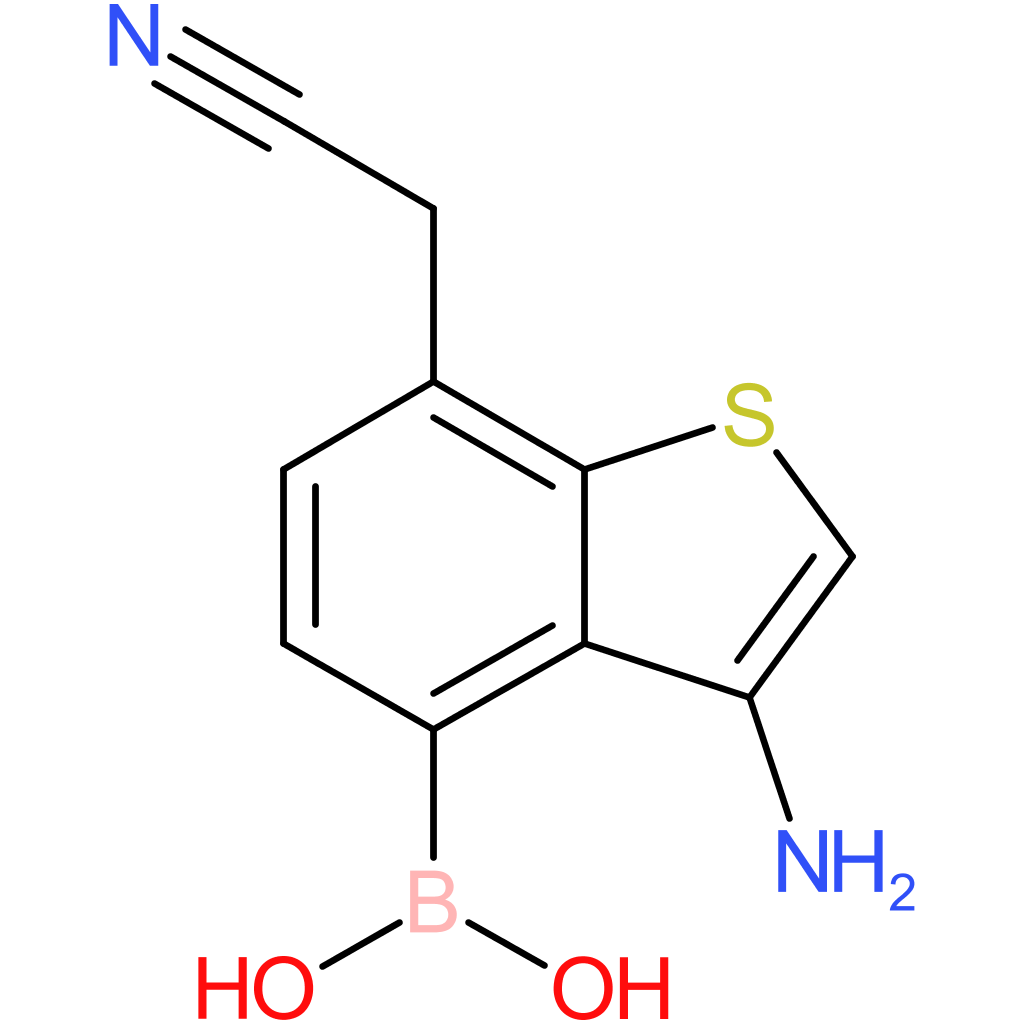 3-amino-4-boronobenzothiophene-7-acetonitrile