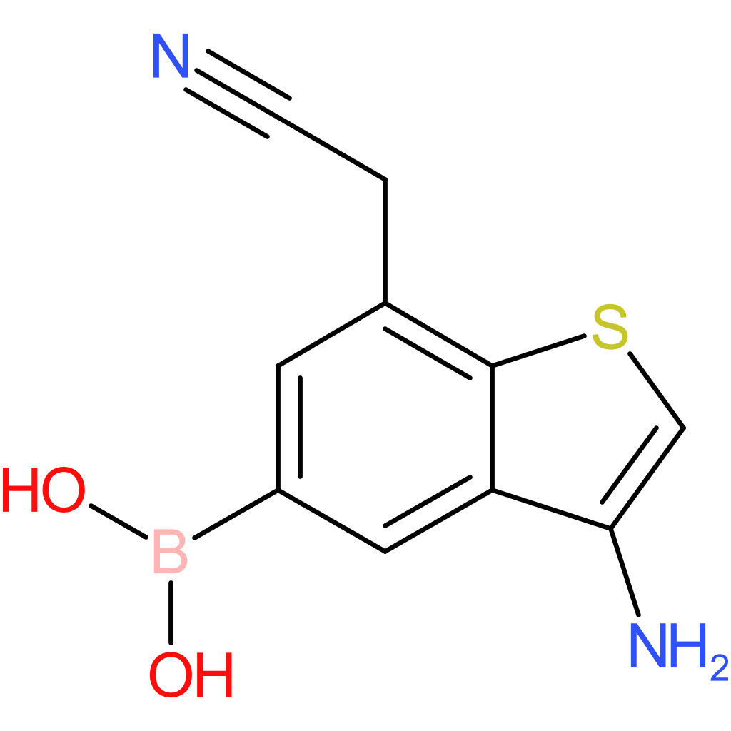 3-amino-5-boronobenzothiophene-7-acetonitrile