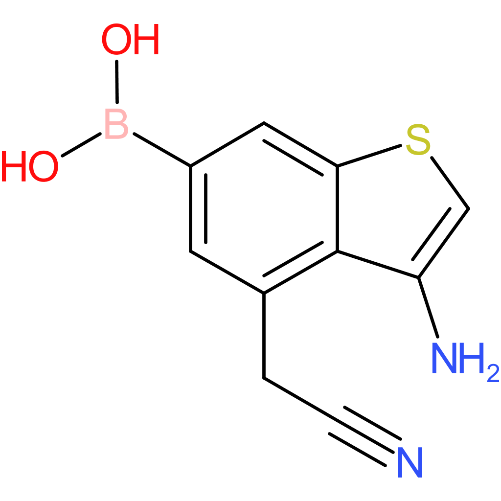 3-amino-6-boronobenzothiophene-4-acetonitrile