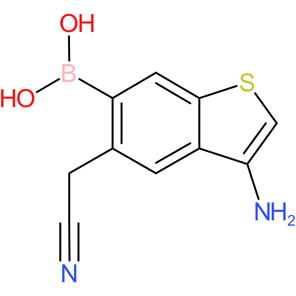 3-amino-6-boronobenzothiophene-5-acetonitrile