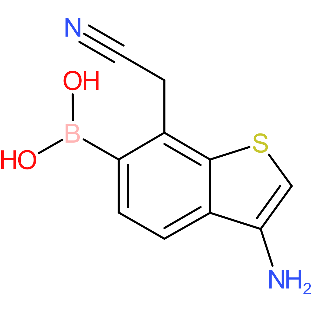 3-amino-6-boronobenzothiophene-7-acetonitrile