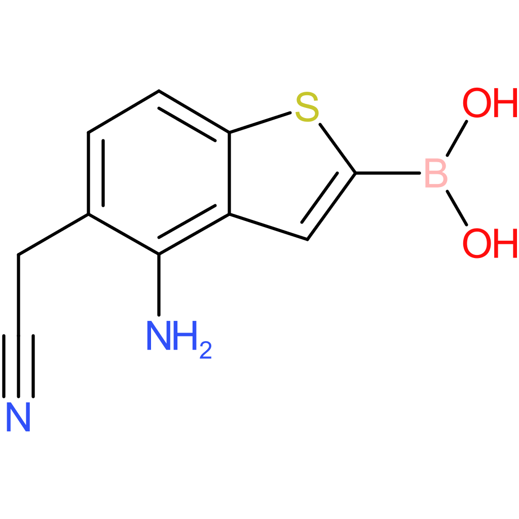 4-amino-2-boronobenzothiophene-5-acetonitrile
