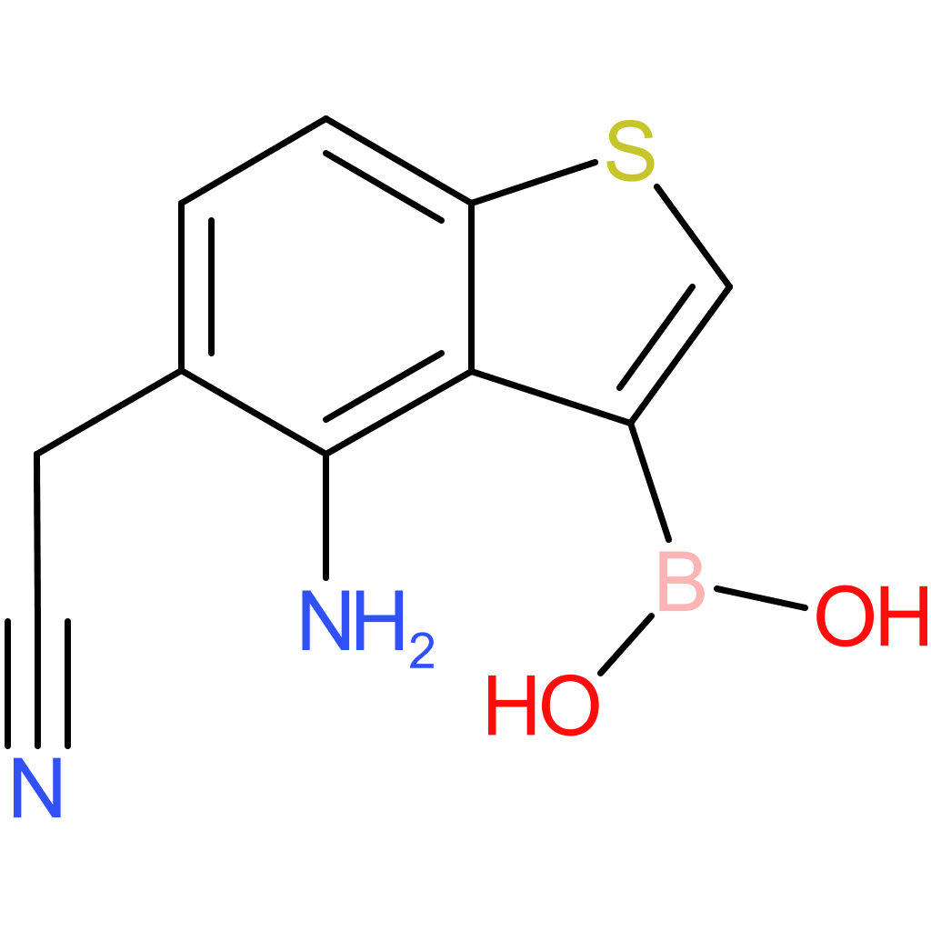 4-amino-3-boronobenzothiophene-5-acetonitrile