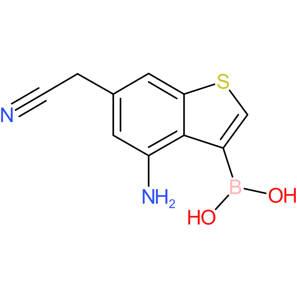 4-amino-3-boronobenzothiophene-6-acetonitrile