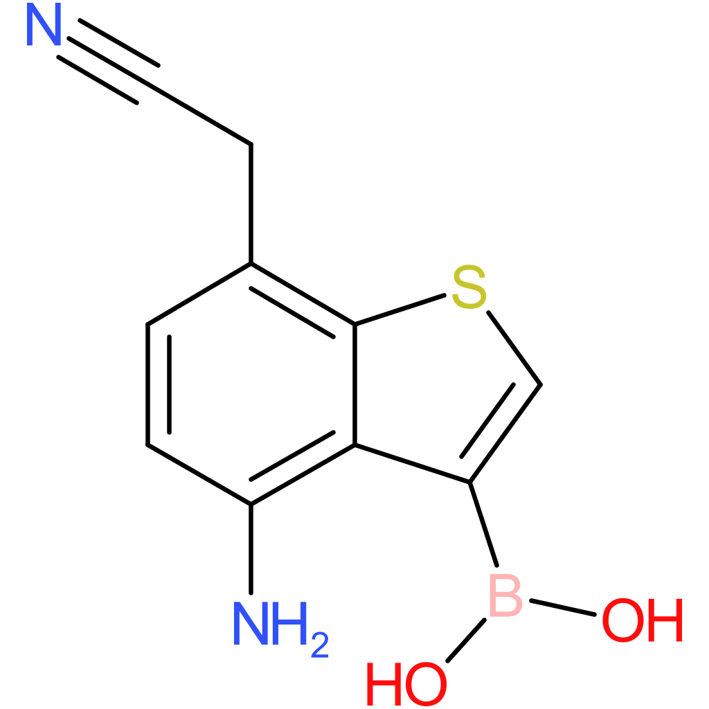 4-amino-3-boronobenzothiophene-7-acetonitrile