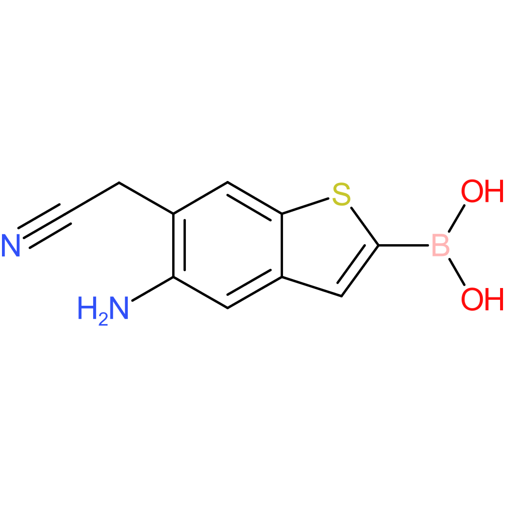 5-amino-2-boronobenzothiophene-6-acetonitrile