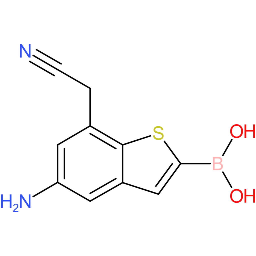 5-amino-2-boronobenzothiophene-7-acetonitrile