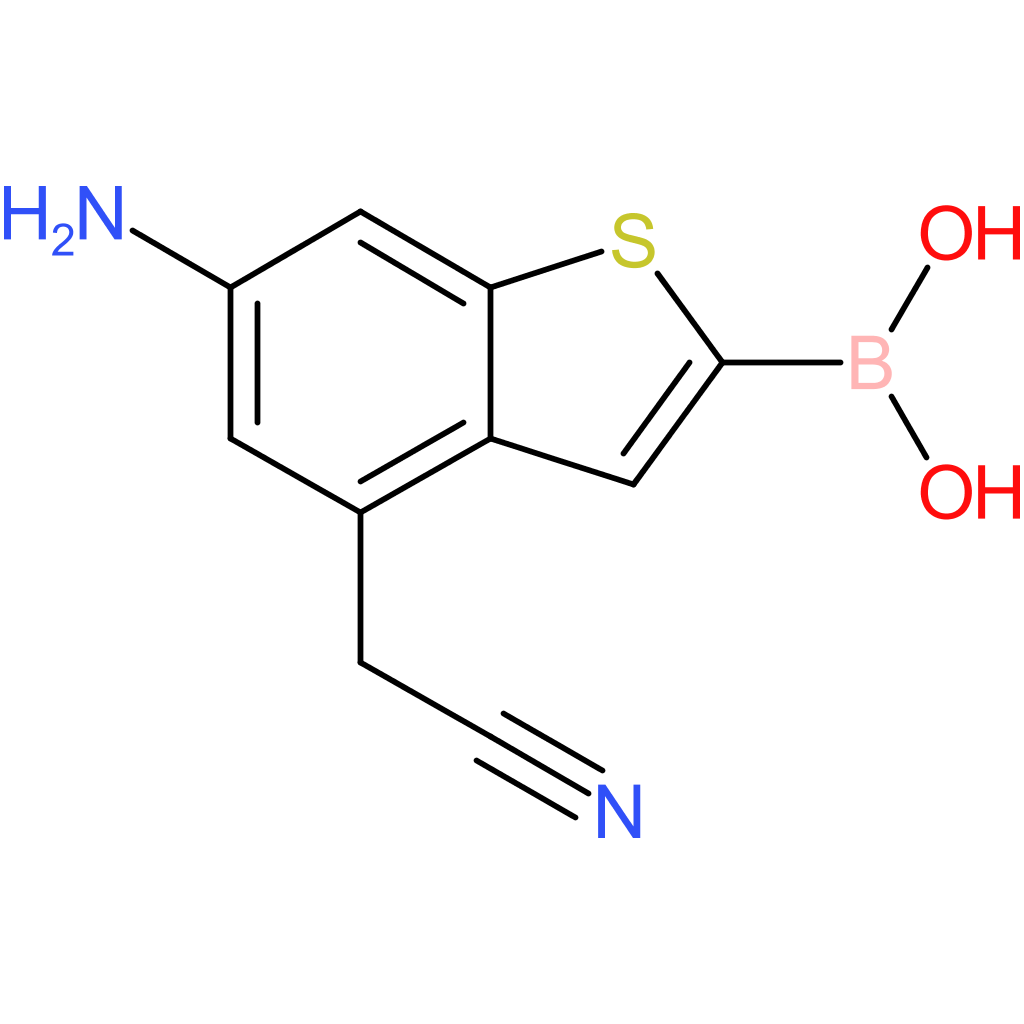 6-amino-2-boronobenzothiophene-4-acetonitrile