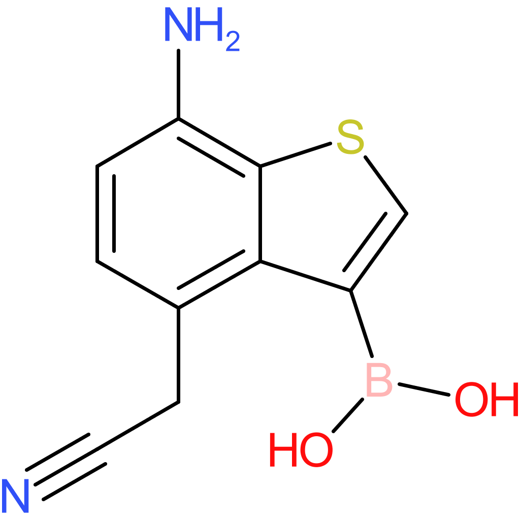 7-amino-3-boronobenzothiophene-4-acetonitrile