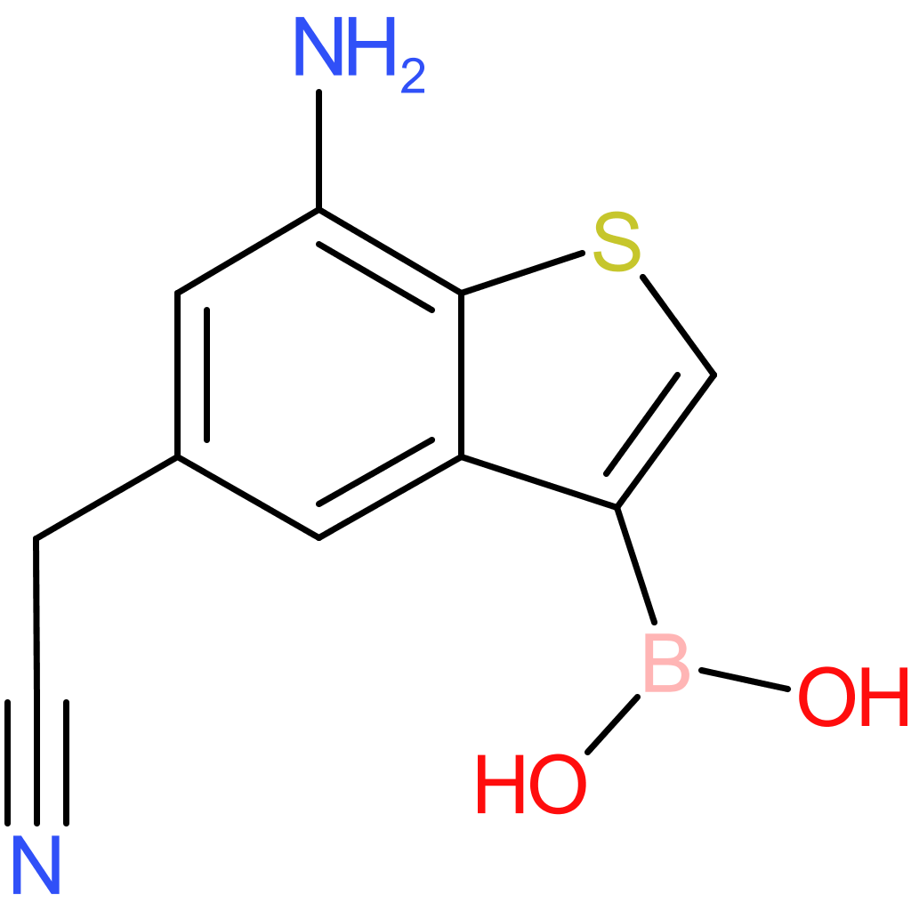 7-amino-3-boronobenzothiophene-5-acetonitrile