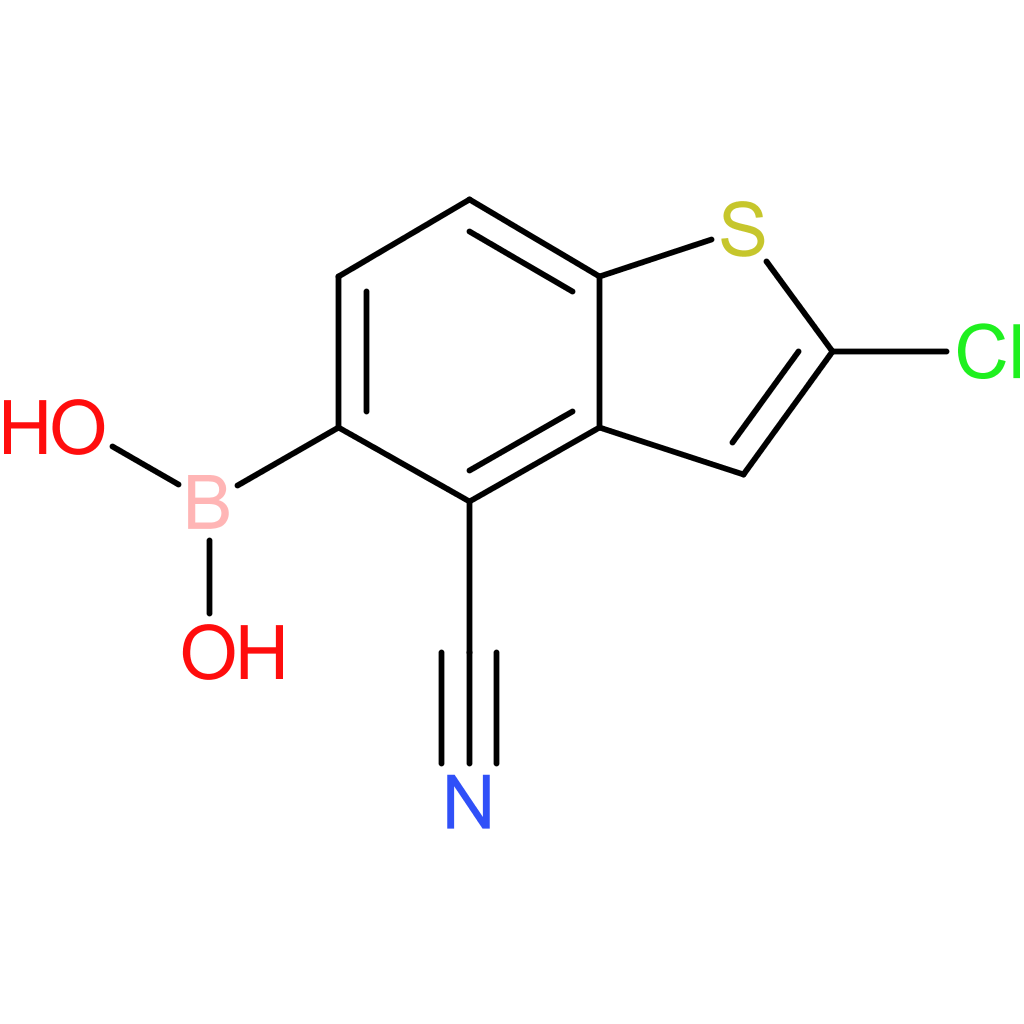 2-chloro-4-cyanobenzothiophene-5-boronic acid