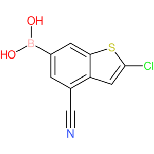 2-chloro-4-cyanobenzothiophene-6-boronic acid