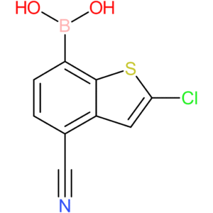 2-chloro-4-cyanobenzothiophene-7-boronic acid