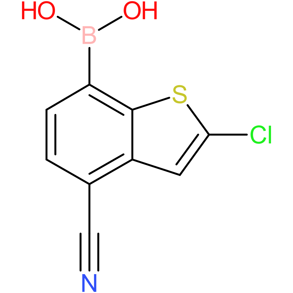 2-chloro-4-cyanobenzothiophene-7-boronic acid