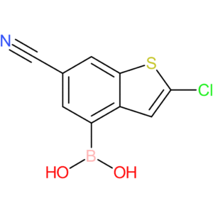 2-chloro-6-cyanobenzothiophene-4-boronic acid