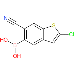 2-chloro-6-cyanobenzothiophene-5-boronic acid