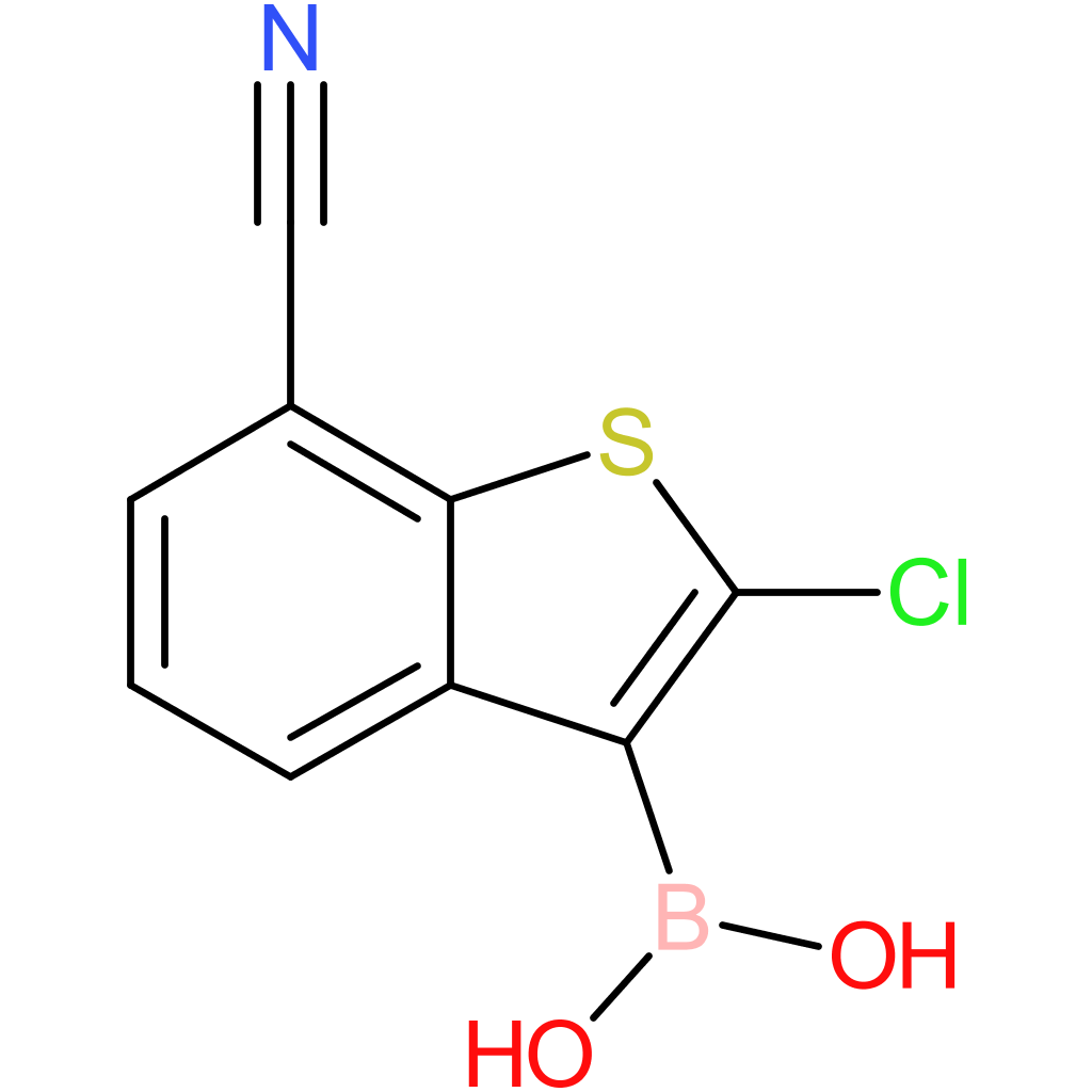 2-chloro-7-cyanobenzothiophene-3-boronic acid