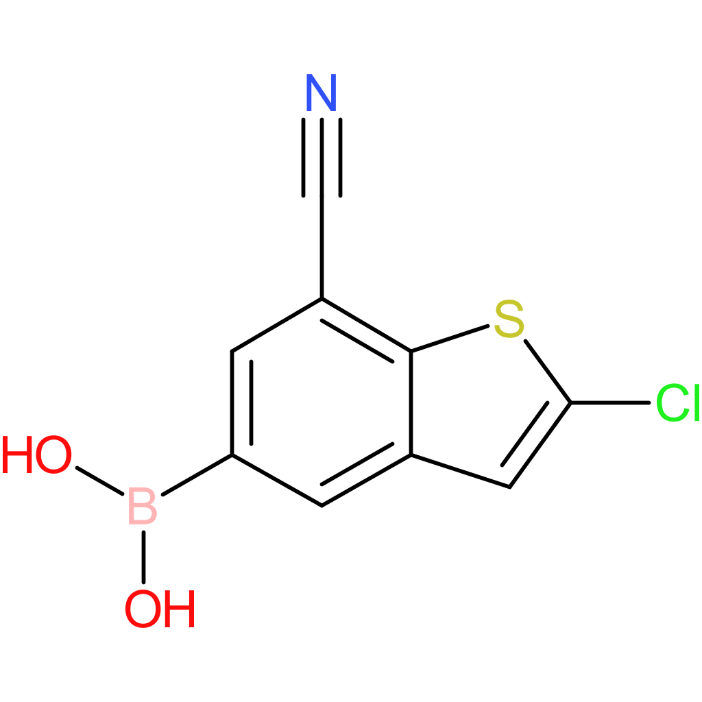 2-chloro-7-cyanobenzothiophene-5-boronic acid