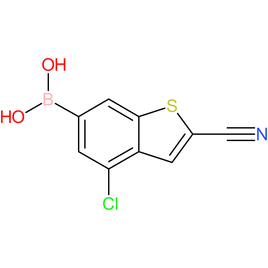 4-chloro-2-cyanobenzothiophene-6-boronic acid