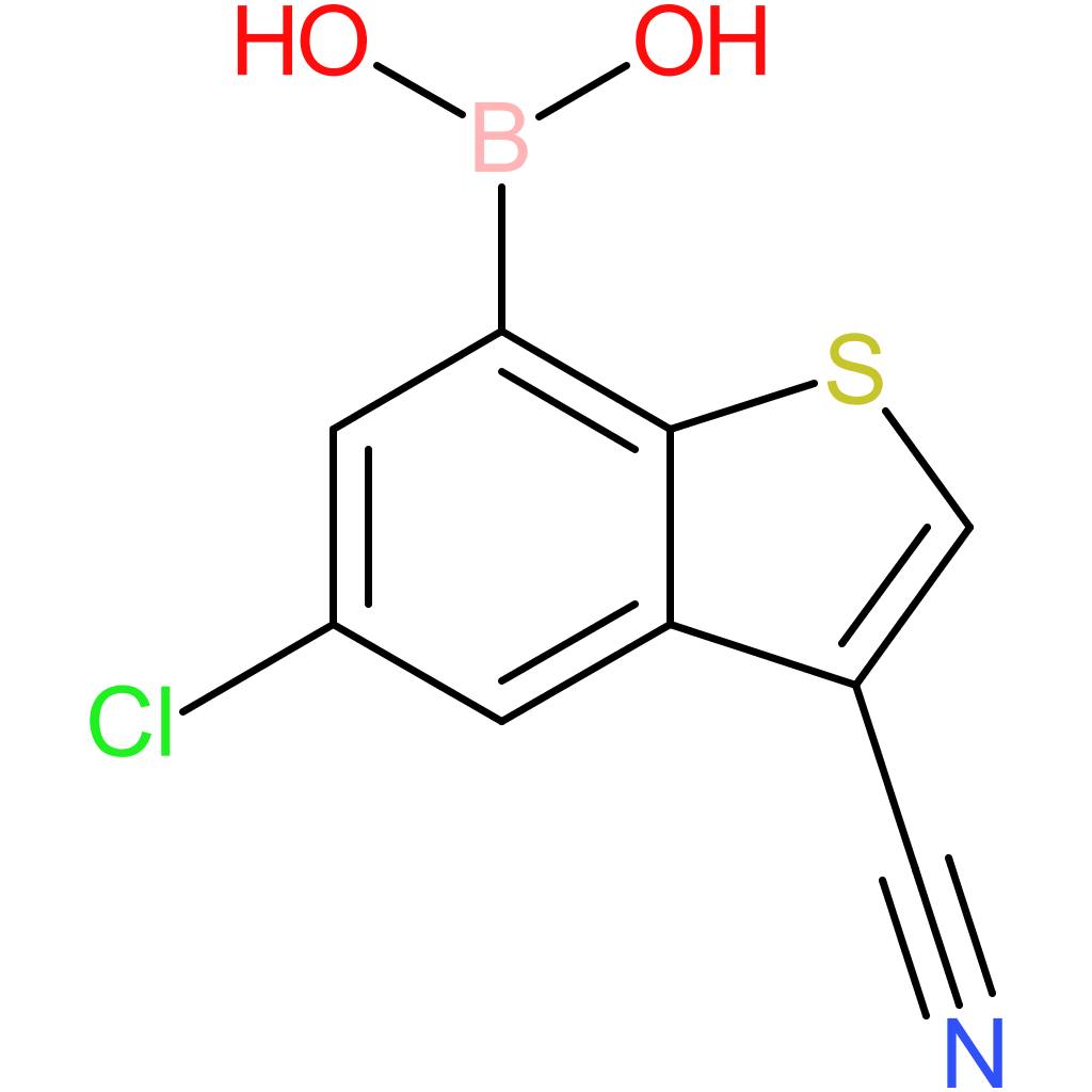 5-chloro-3-cyanobenzothiophene-7-boronic acid