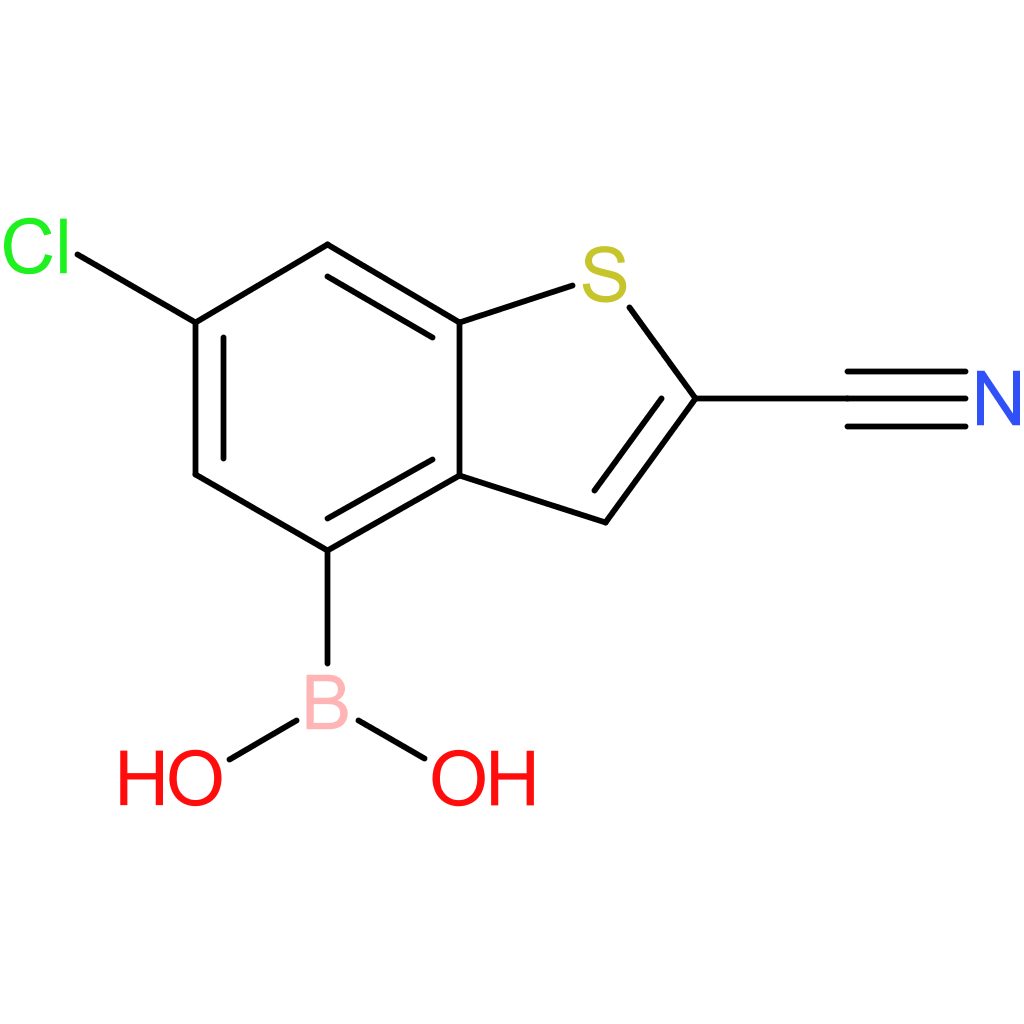 6-chloro-2-cyanobenzothiophene-4-boronic acid
