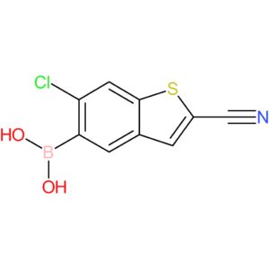6-chloro-2-cyanobenzothiophene-5-boronic acid