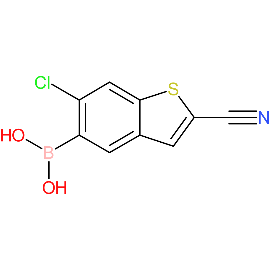 6-chloro-2-cyanobenzothiophene-5-boronic acid