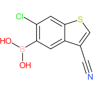 6-chloro-3-cyanobenzothiophene-5-boronic acid