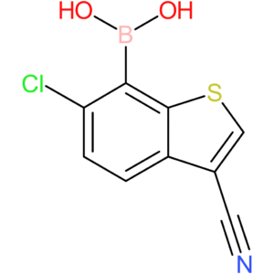 6-chloro-3-cyanobenzothiophene-7-boronic acid