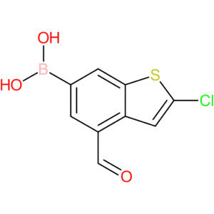 2-chloro-4-formylbenzothiophene-6-boronic acid