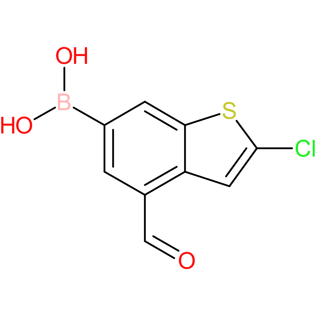 2-chloro-4-formylbenzothiophene-6-boronic acid