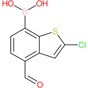 2-chloro-4-formylbenzothiophene-7-boronic acid