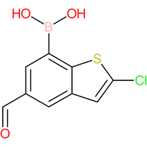 2-chloro-5-formylbenzothiophene-7-boronic acid