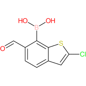 2-chloro-6-formylbenzothiophene-7-boronic acid