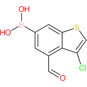 3-chloro-4-formylbenzothiophene-6-boronic acid