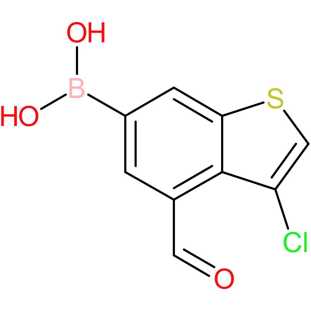 3-chloro-4-formylbenzothiophene-6-boronic acid
