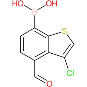 3-chloro-4-formylbenzothiophene-7-boronic acid