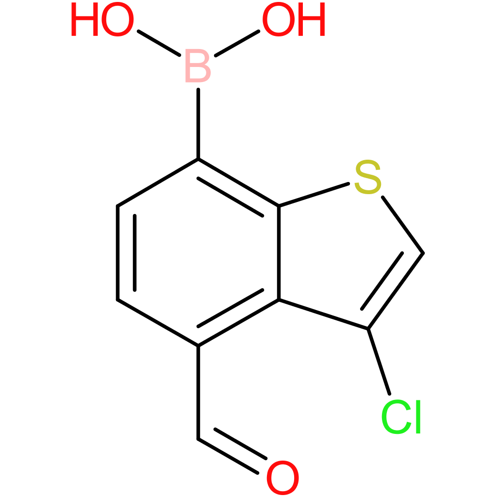 3-chloro-4-formylbenzothiophene-7-boronic acid